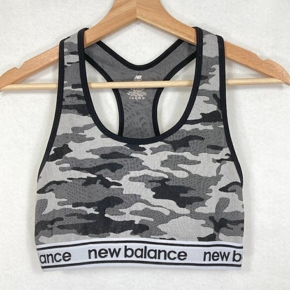 New Balance Sports Bra Medium Impact Gym Athletic Athleisure Outdoor Training L